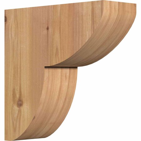 Ekena Millwork Crestline Smooth Corbel, Western Red Cedar, 3 1/2"W x 10"D x 10"H COR04X10X10CRE00SWR
